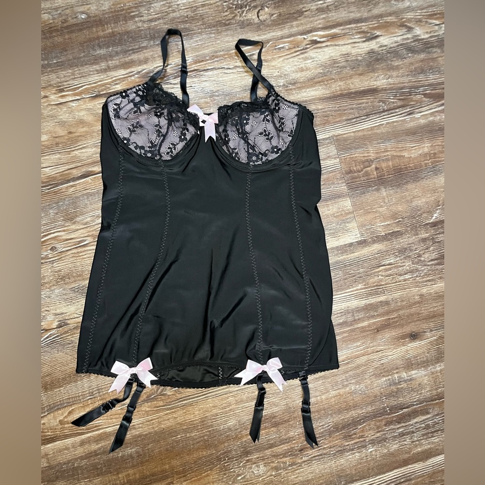 Victoria’s Secret Sexy Little Things Satin Lace Bustier.
